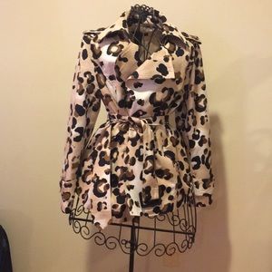 Foxy Leopard Trench Coat